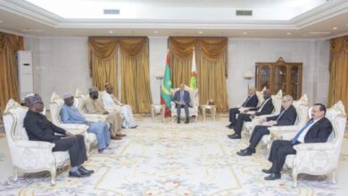 Le Président Ghazouani reçoit une délégation de haut niveau de la République de Gambie