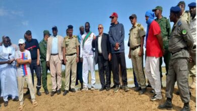 Le wali du Guidimagha examine la situation relative à la montée à Ghabou des eaux du fleuve