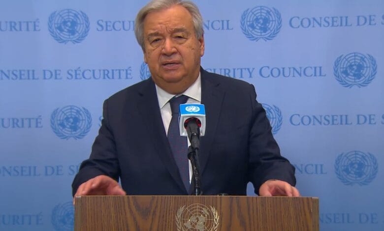 Guterres : La situation à Gaza est catastrophique et les violations israéliennes en Cisjordanie n'ont jamais été aussi dangereuses.