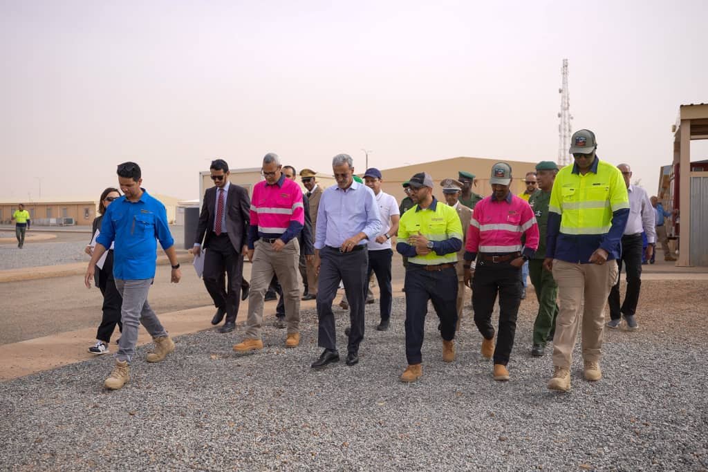Le ministre des Mines inspecte les installations de Tasiast et rencontre les délégués du personnel